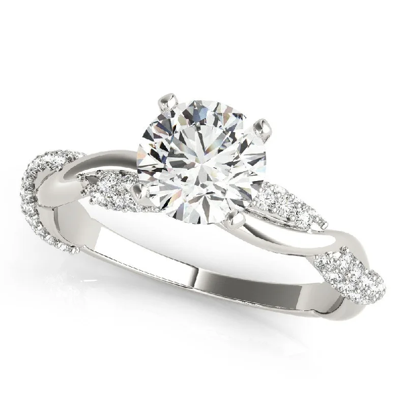 women platinum engagement rings -Grapevine Engagement Ring