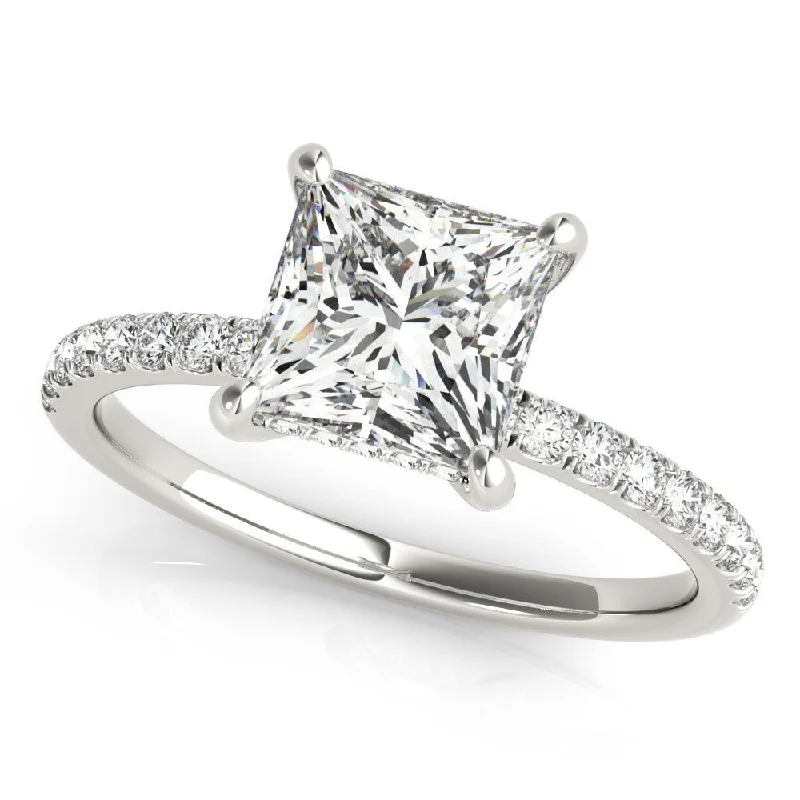 women diamond and platinum engagement rings -Baton Rouge Engagement Ring