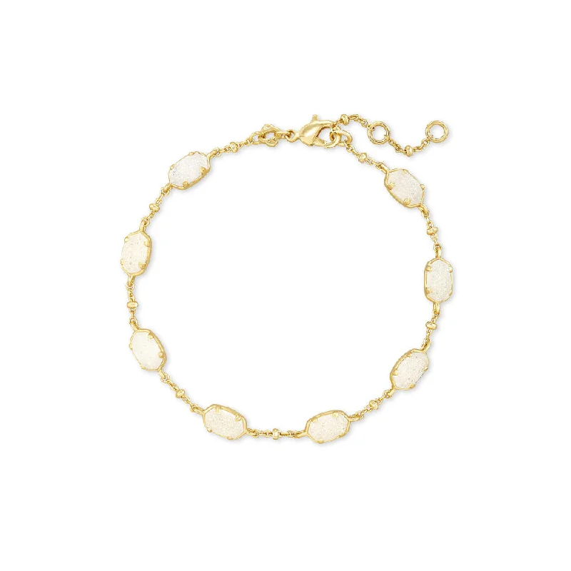 women gold bangles -Kendra Scott Emilie Chain Bracelet in Drusy