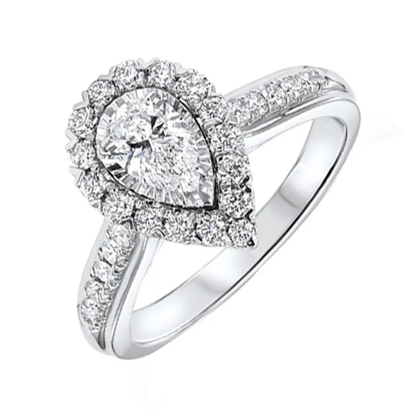 women elegant rings -14Kt White Gold Diamond(1Ctw) Ring