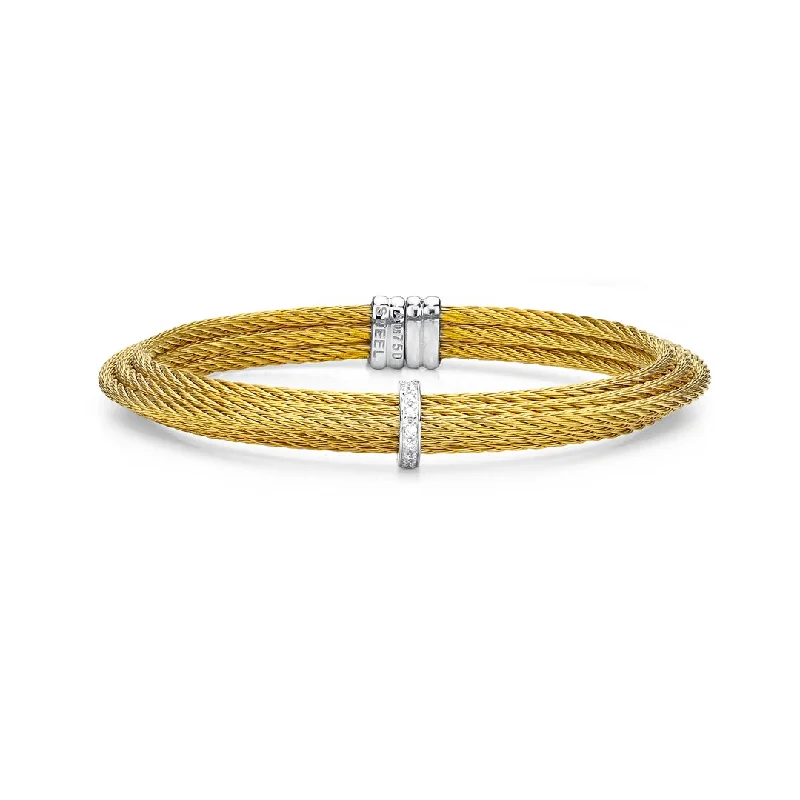 women modern bangles -0.06 ctw Diamond Cable Bangle Bracelet | M10276600