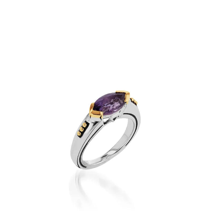 women adjustable rings -Elixir Small Stack Gemstone Ring