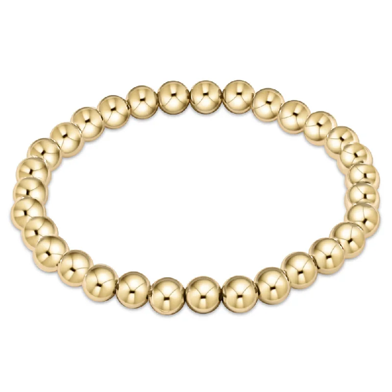 women gold bracelets -enewton 7.25" extends Classic Gold Bead Bracelet - 6mm