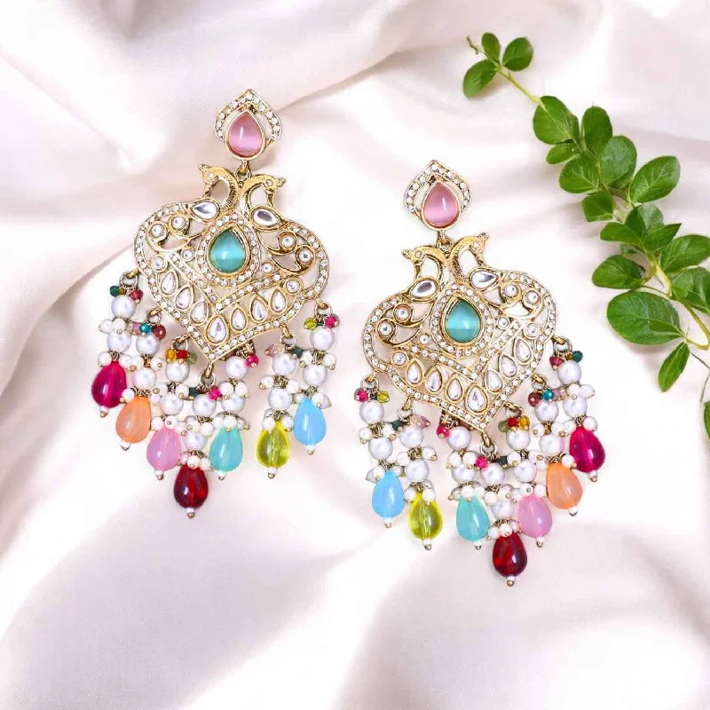 women unique earrings -Multicolor Parvika Chandbalis