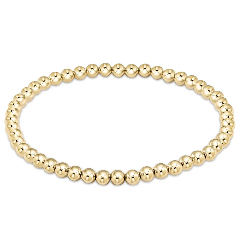 women beaded bracelets -enewton 7.25" extends Classic Gold Bead Bracelet - 4mm