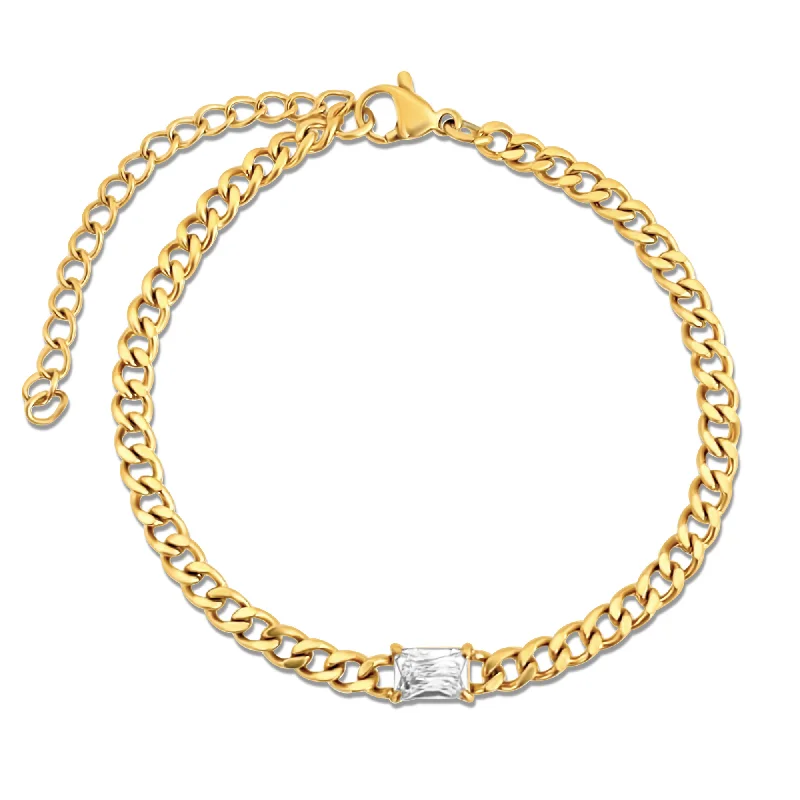 women crystal bangles -Millie Chain Bracelet