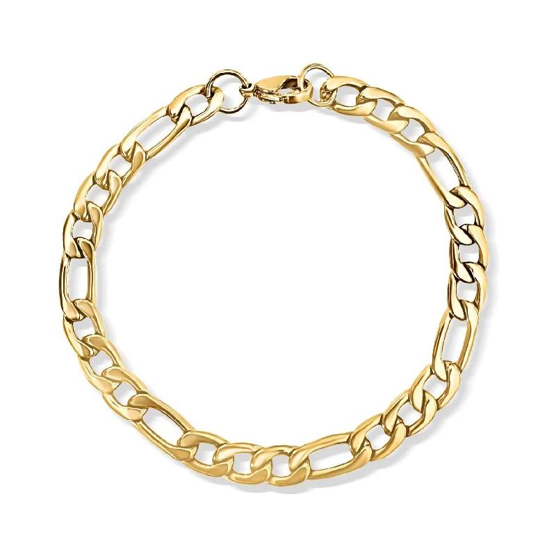 women chic bangle bracelets -Rhea Figaro Chain Bracelet