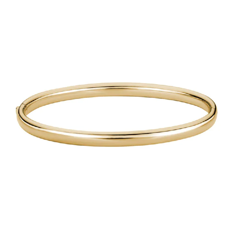 women bangle bracelets -14k Gold Polished Bangle Bracelet