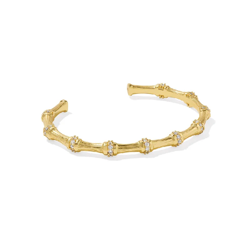 women beaded bracelets -Kendra Scott Maura Bamboo Cuff Bracelet