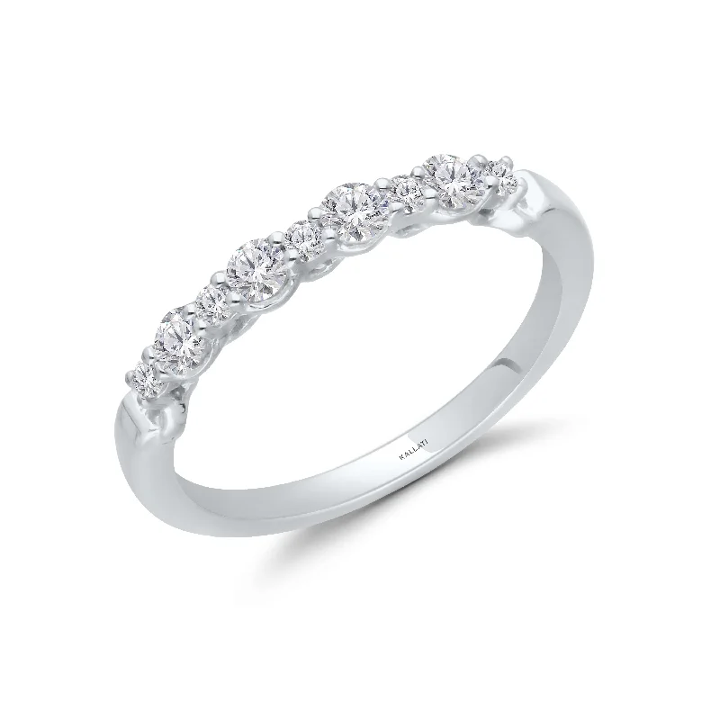 women luxury wedding rings -Kallati .40ctw Lab Grown Diamond Band