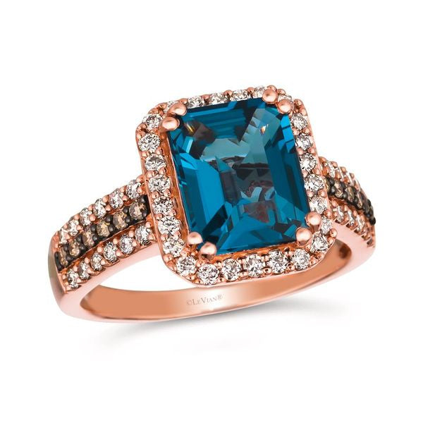 women chic rings -Le Vian Deep Sea Blue Topaz™ Ring