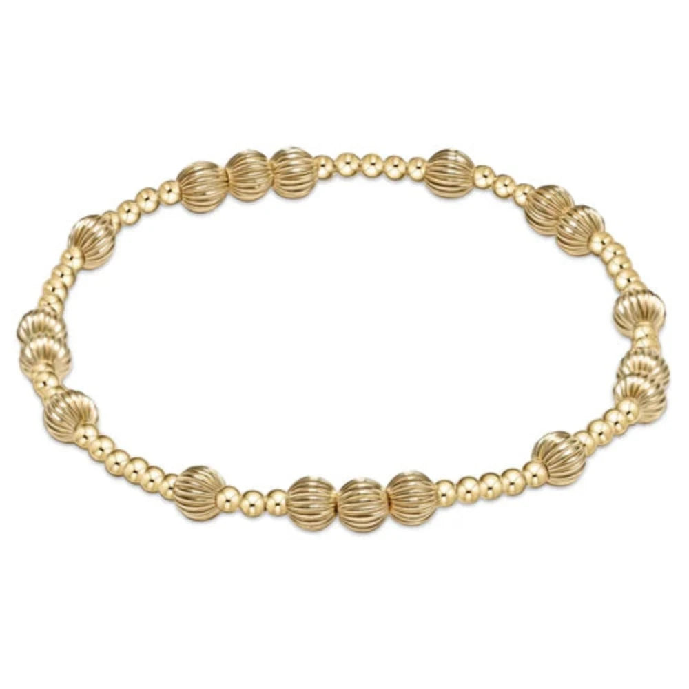 women chain bracelets -enewton 6.25" Hope Unwritten Dignity Bead Bracelet-Gold 5mm