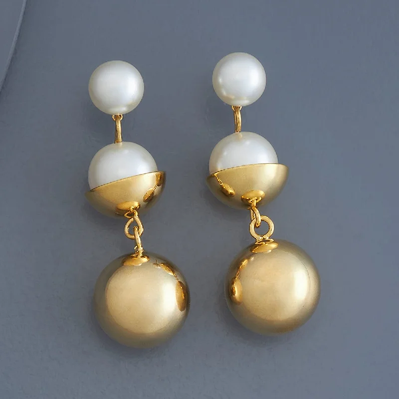 women gold dangle earrings -Trendy Earring 178943