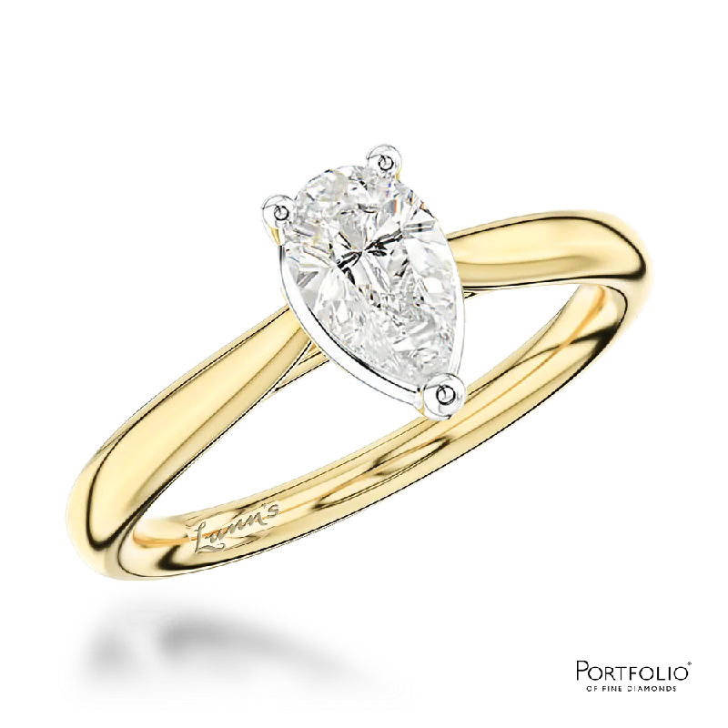 women wedding rings -Solitaire 1.20ct E VS2 Diamond Yellow Gold/Platinum Ring