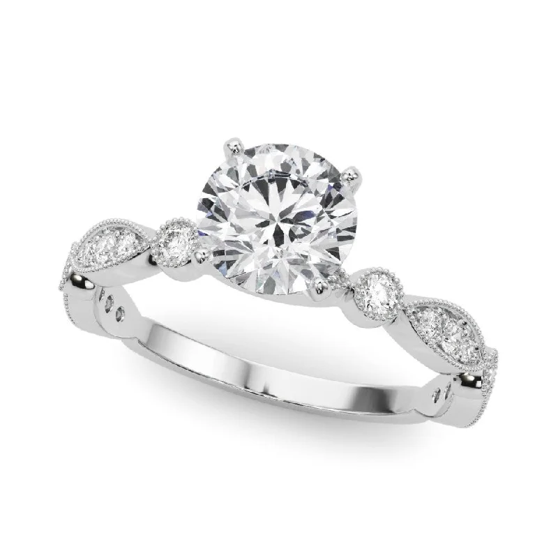 women gold engagement rings -Lexington Engagement Ring