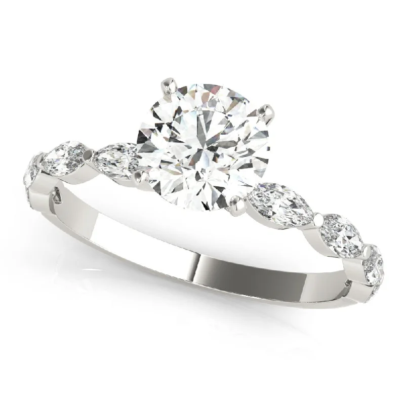 women personalized engagement rings -Italia Engagement Ring