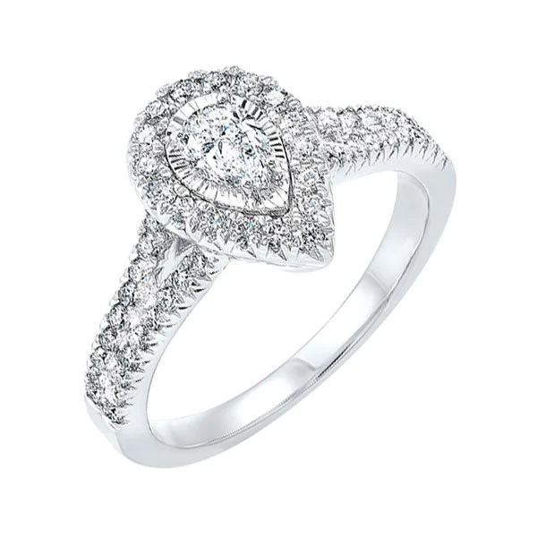 women commitment rings -14Kt White Gold Diamond(1Ctw) Ring