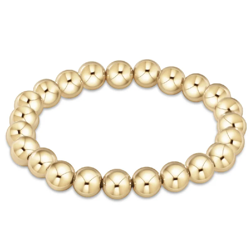 women dainty bracelets -enewton 7.25" extends Classic Gold Bead Bracelet - 8mm