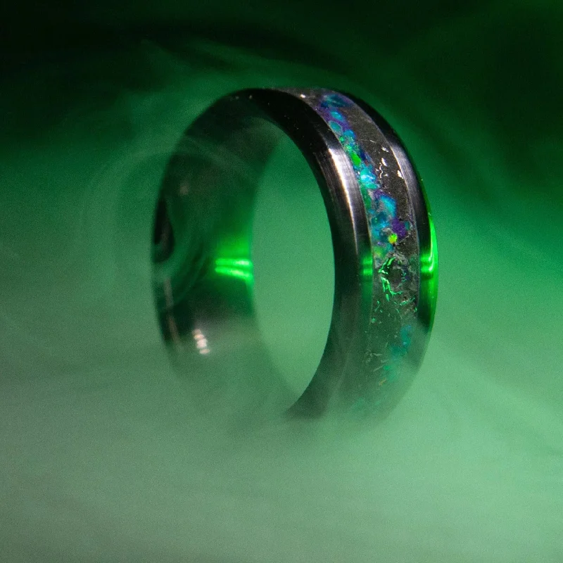 women birthstone rings -The Area 51 Glowstone Ring