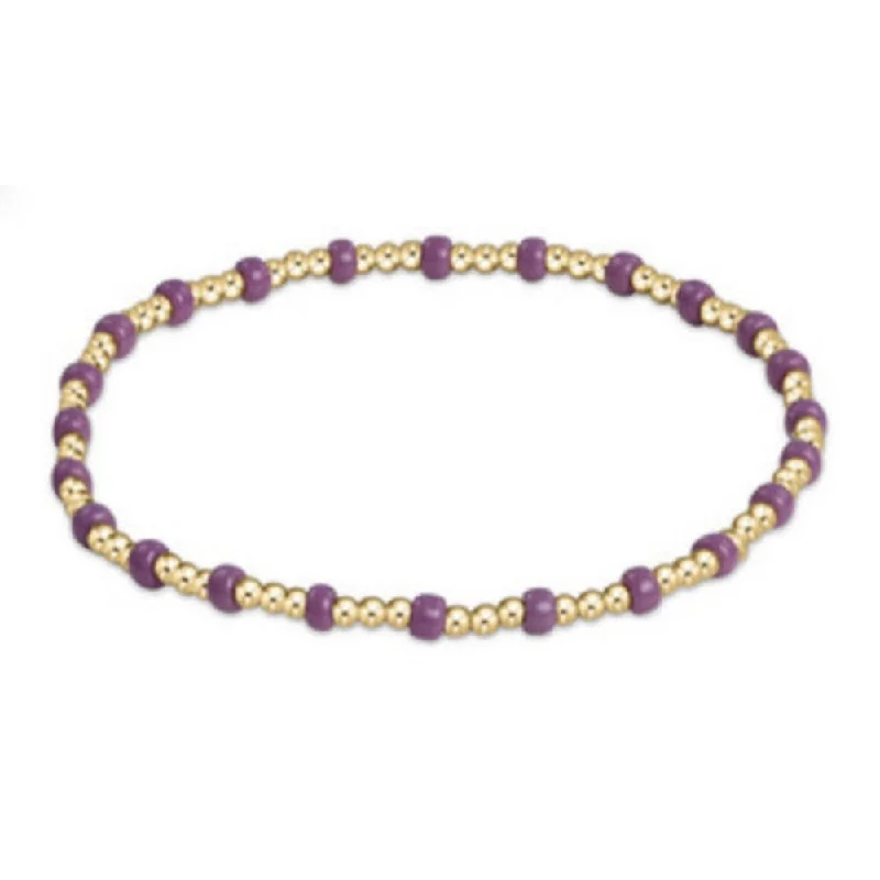 women luxury gold bracelets -enewton 6.25" Gameday Hope Sincerity Bracelet Purple