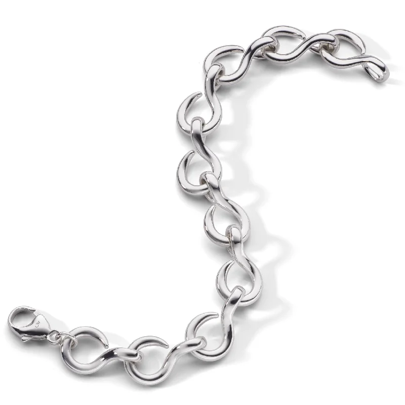 women stacked bracelets -"The Twist" Premier Infinity Bracelet