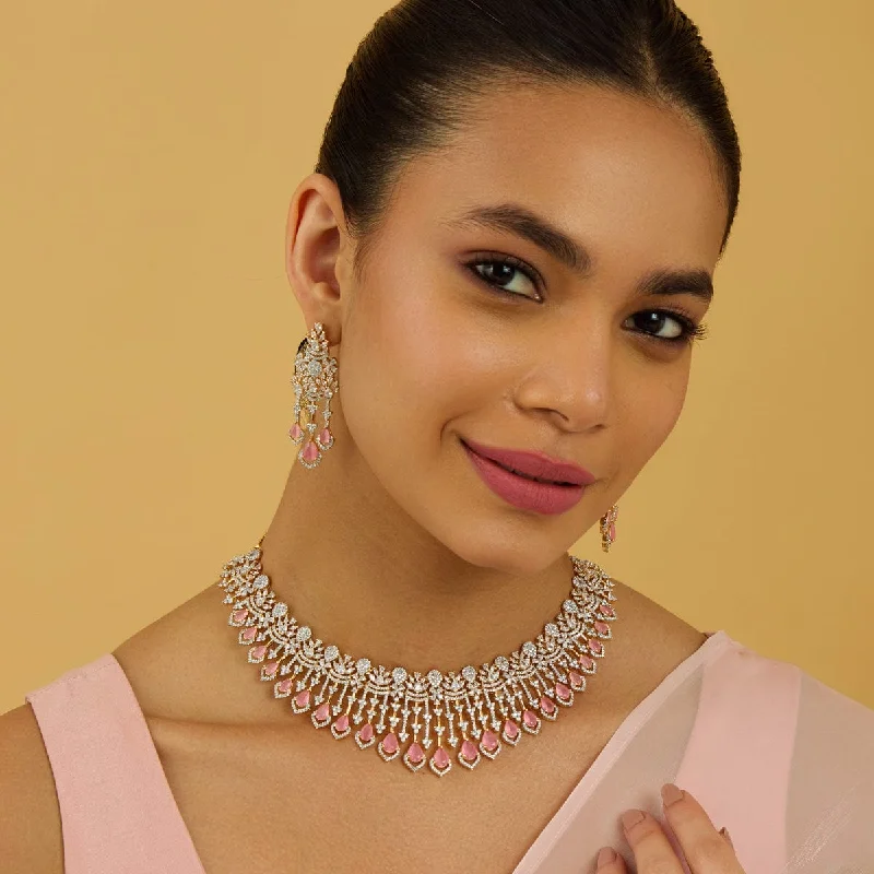 women choker necklaces -Zircon Necklace 177249