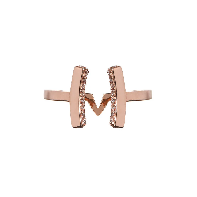 women simple rings -Rose Gold Cuff Ring