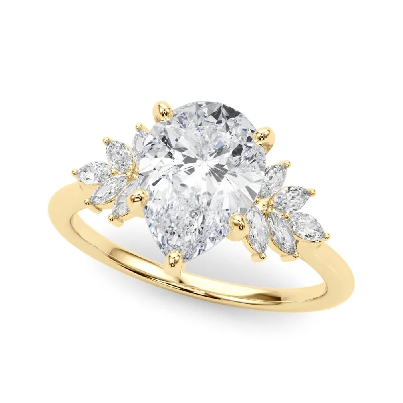 women modern solitaire engagement rings -Pefecta Engagement Ring