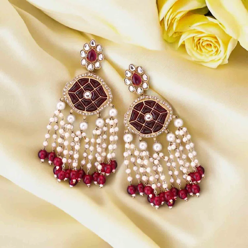 women modern earrings -Rani Radhima Tassels