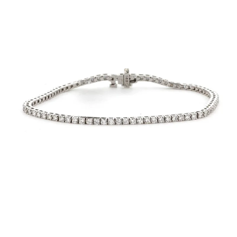 women trendy bracelets -2.05 ctw Diamond Tennis Bracelet