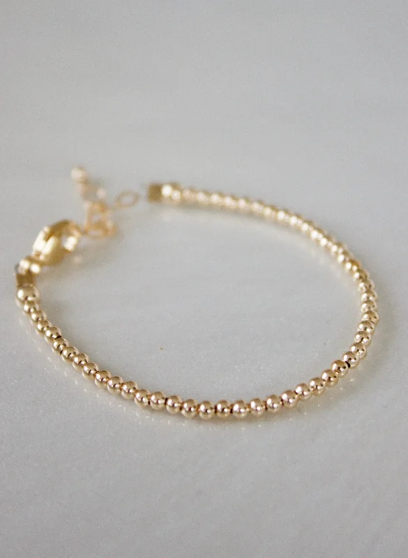 women eco-friendly bracelets -PETITE GOLD BABY BRACELET