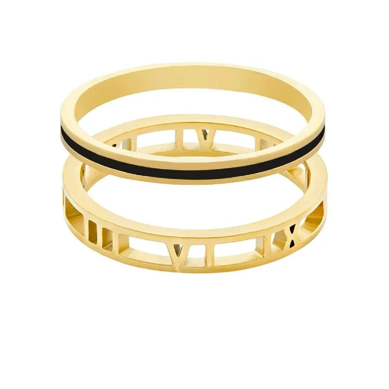 women classic wedding bands -Madison Ring Pair