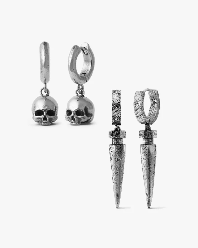 women modern earrings -Defiance Earrings Set