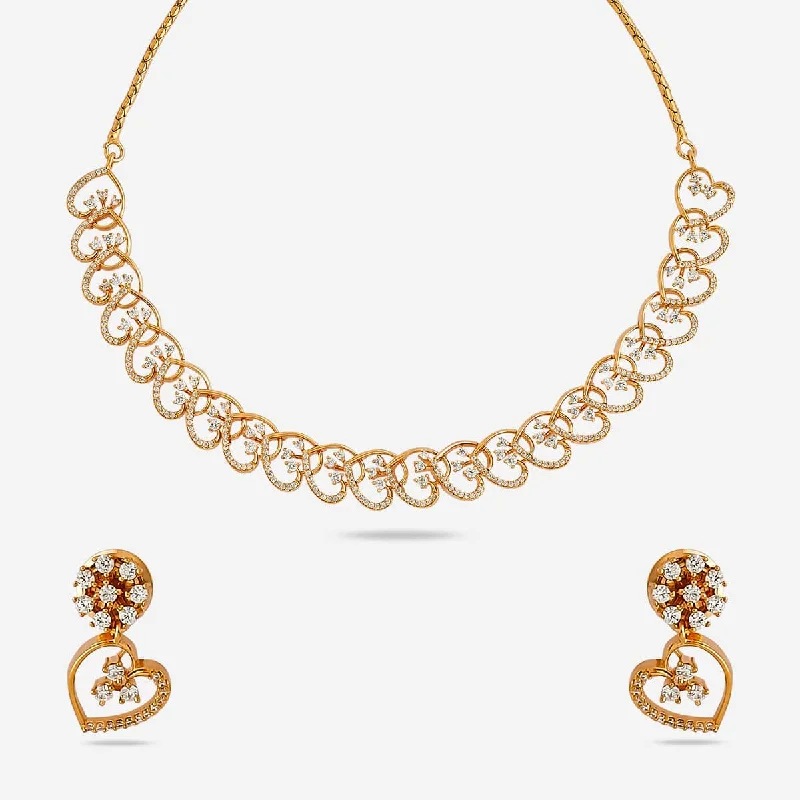 women luxury gold necklaces -Zircon Necklace 169326