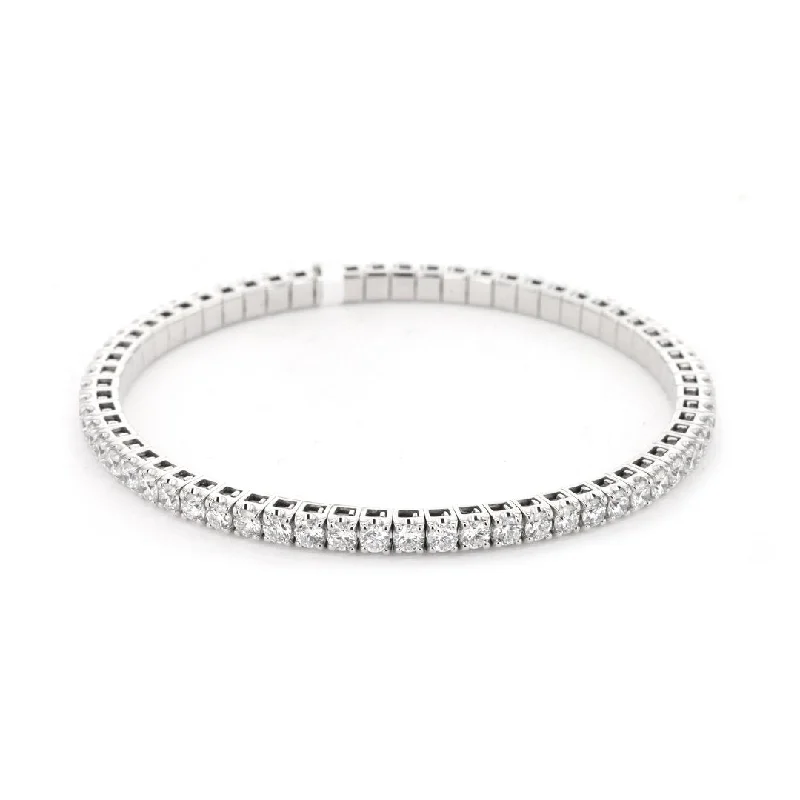 women bridal bracelets -5.19 ctw Lab-Grown Diamond Stretch Bracelet