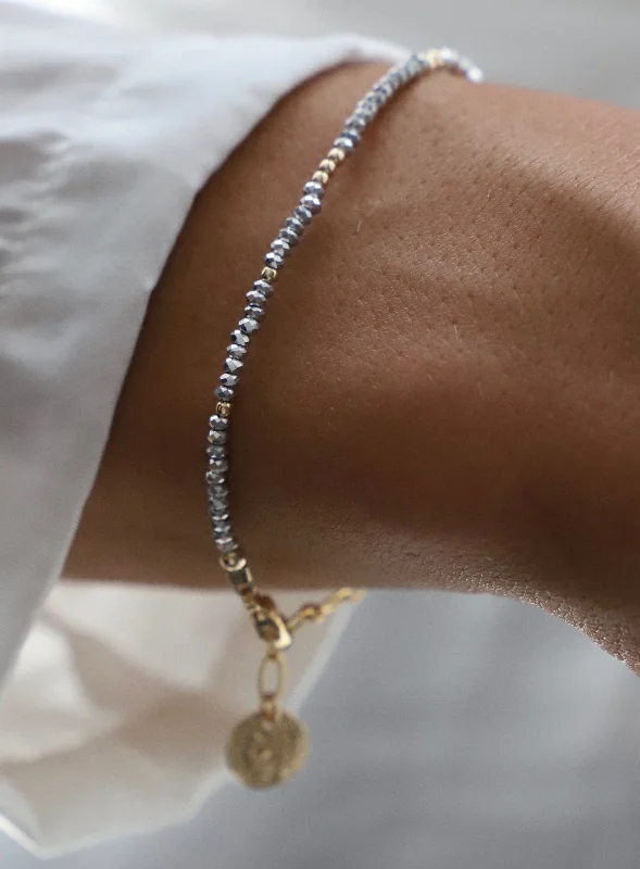 women luxury gold bracelets -PETITE CRYSTAL BRACELET