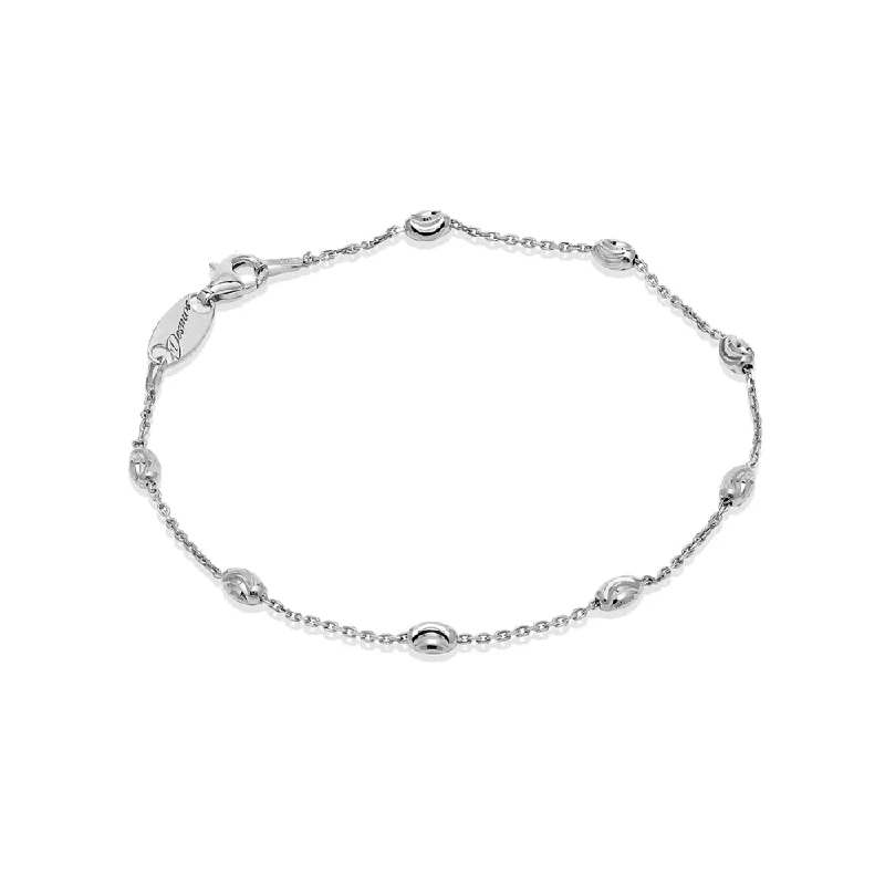 women bridal bracelets -Desmos "Station Moon" Diamond-Cut Bracelet