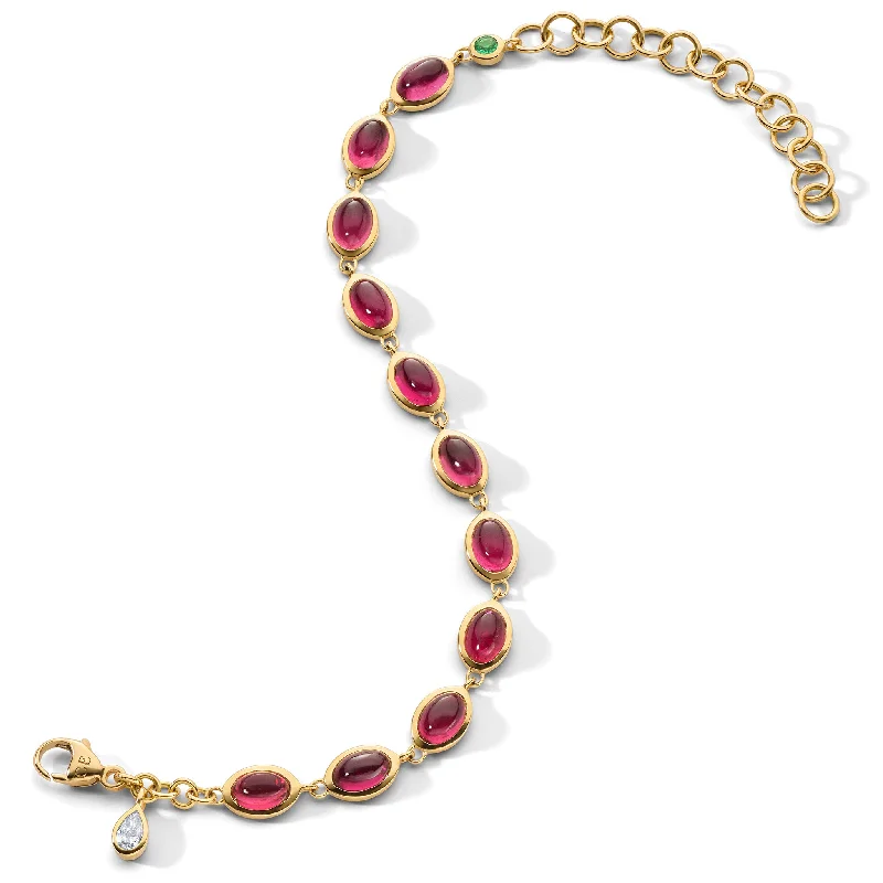 women engraved bracelets -Special Edition Pink Tourmaline Tennis Bracelet