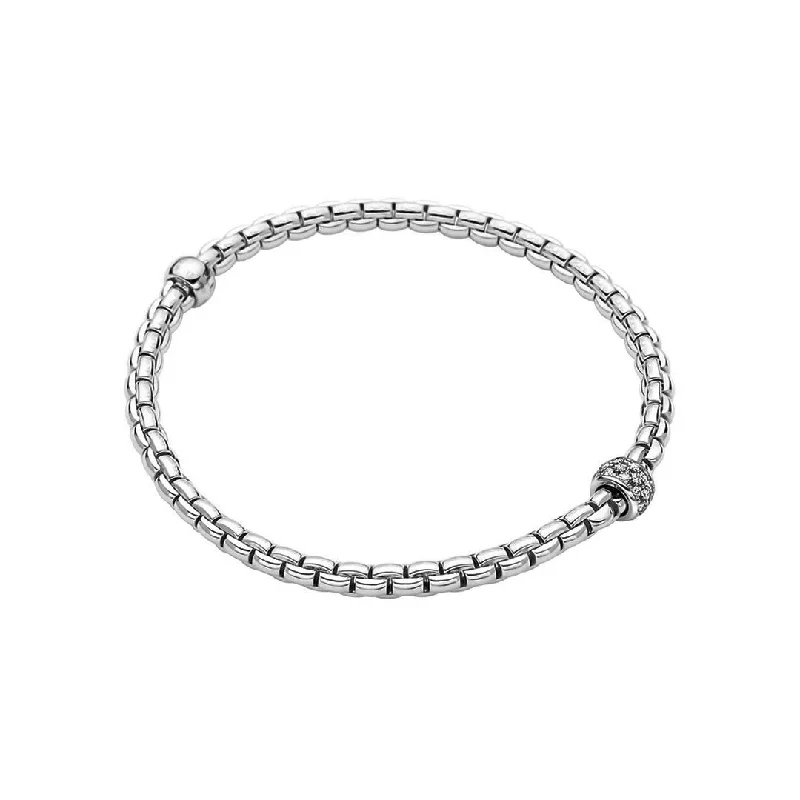 women mixed metal bracelets -0.19 ctw Diamond Stretch Flex Bracelet