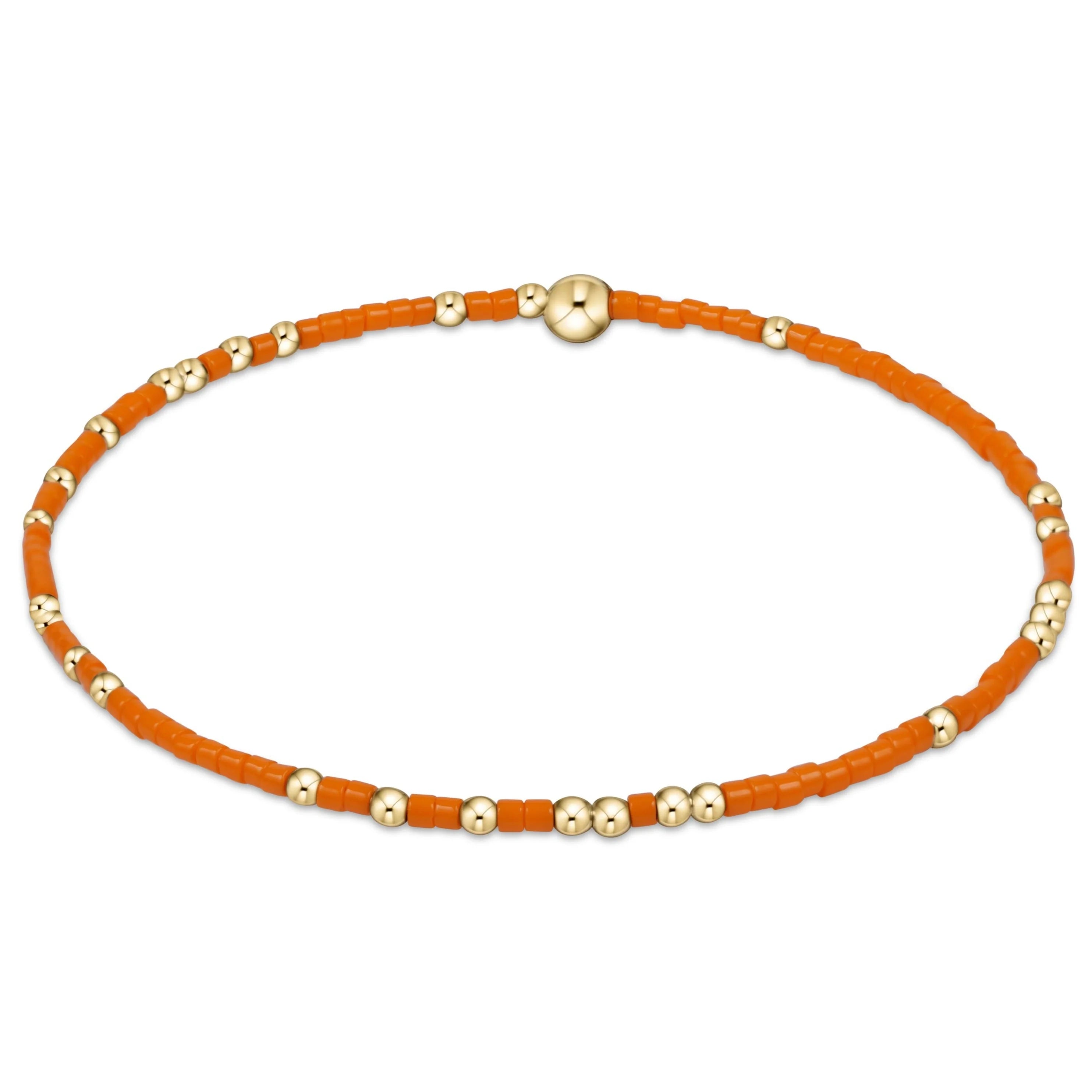 women stacking bangles -enewton 7.25" extends  Gameday Hope Unwritten Bracelet - Orange