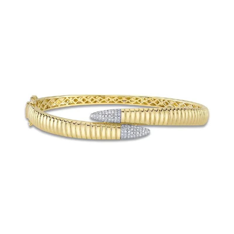 women cuff bangles -0.24 ctw Diamond Bangle Bracelet