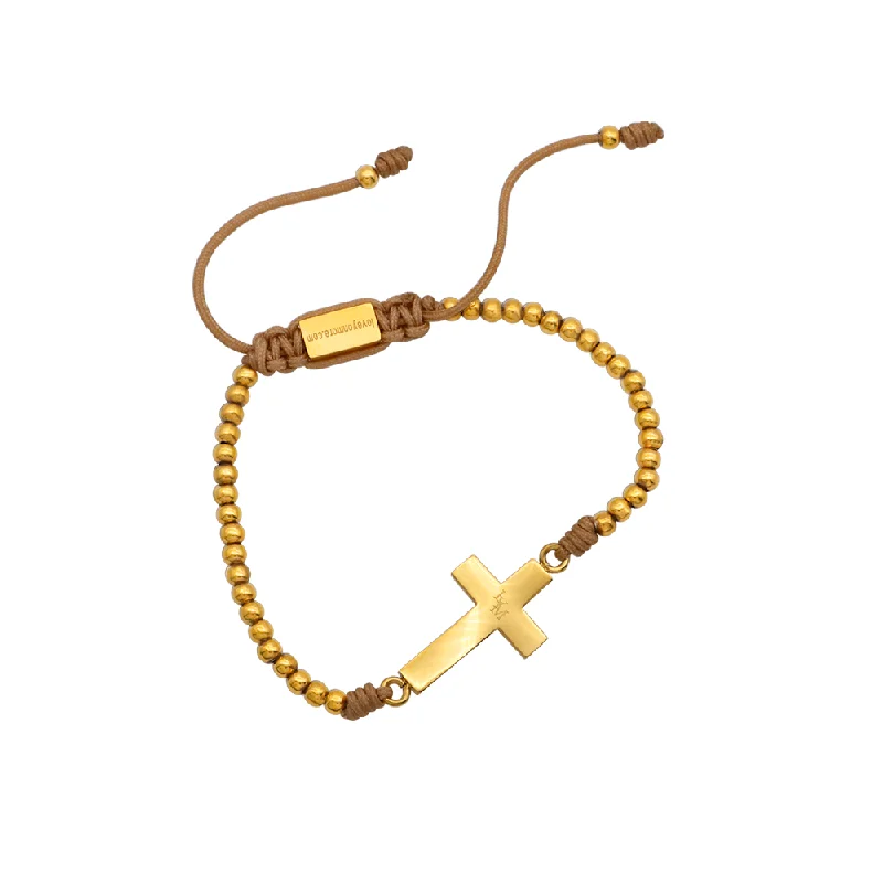 women charm bangle bracelets -Faith Bracelet in Gold