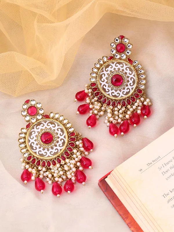 women silver earrings -Rani Miraya Chandbalis